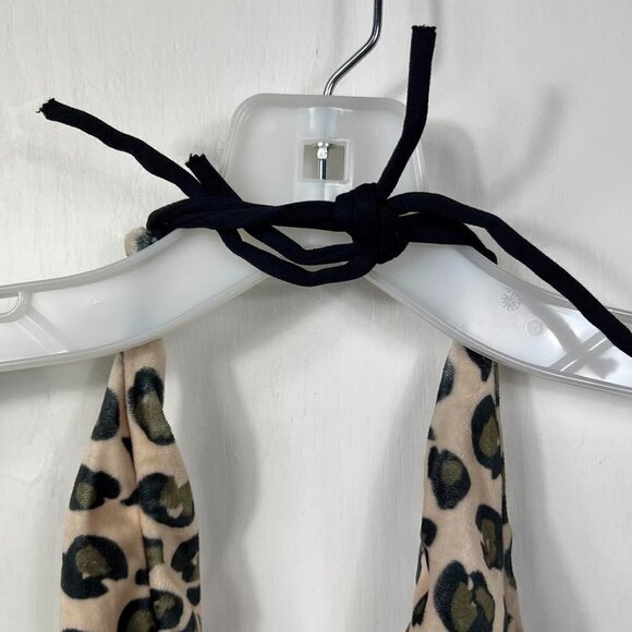 ALive! Cream black and green velvet halter bodysuit.  Size m - Picture 6 of 9